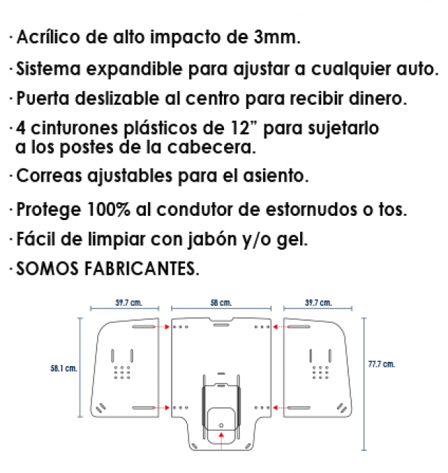 Descripción Vitrina para auto
